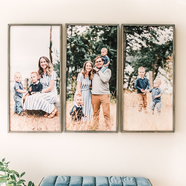 Wooden Frame Photo Sign - Framed Wedding Photo - Family Photo - Custom Print - APKhome