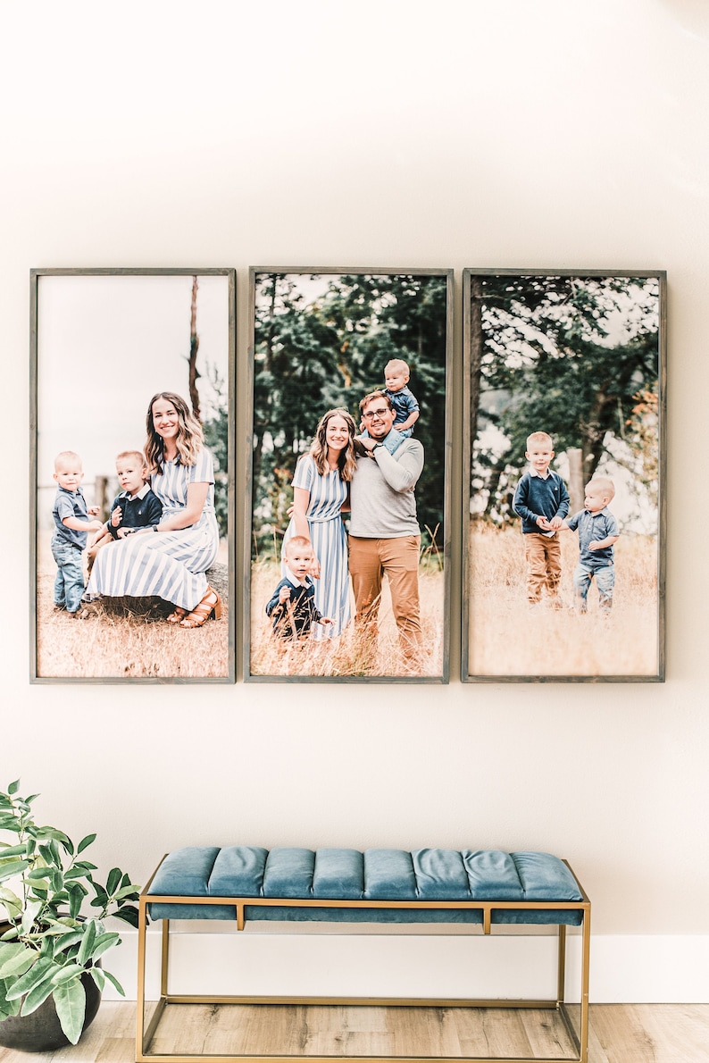 Wooden Frame Photo Sign - Framed Wedding Photo - Family Photo - Custom Print - APKhome