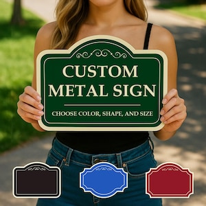 Custom Metal Sign -  Outdoor Sign - Parking Sign - Business Sign - Property Sign #MS01
