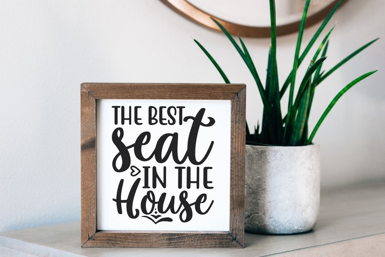 PBK Best Seat in The House Stitched Framed Decoative Bathroom Décor Sign 8 Inch x 3.5 Inch PBK Best Seat in The House Stitched Framed Decoative Bathroom Décor Sign 8 Inch x 3.5 Inch