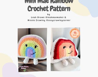 Mini Mae Rainbow Crochet Pattern: Anxiety Coping Skill (PDF)