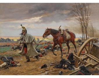 After the Battle/Apres la Bataille | Paul Louis Narcisse Grolleron | Napoleonic Wars Painting Print