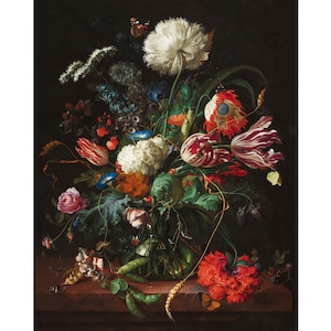 Jarrón de flores / Jan Davidsz de Heem / 1660 Barroco Poster Print