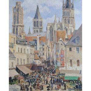 Rue de l&#39;Épicerie, Rouen | Camille Pissarro | 1898 French Cityscape Print