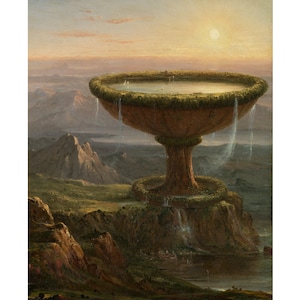 Der Kelch des Titanen | Thomas Cole | 1833 Fantasy Gemälde Print