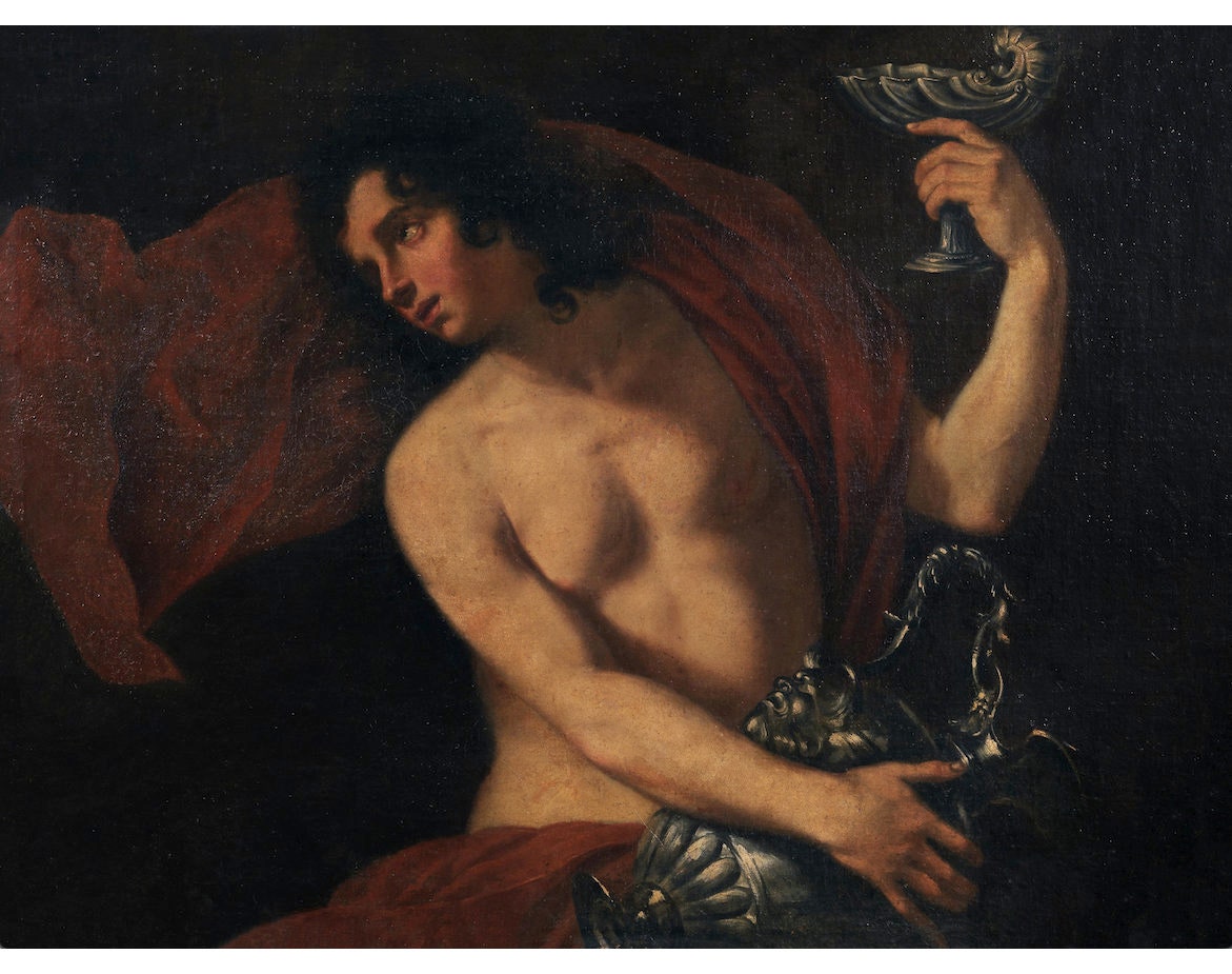 1924年以前マイセン『ジュピターに扮する鷲に乗るガニュメデス