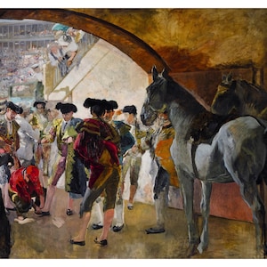 Before the Bullfight | Joaquín Sorolla | 1900 Spanish Bullfighting Poster Print