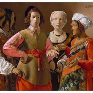 El adivino / Georges de La Tour / 1630 Estampa barroca