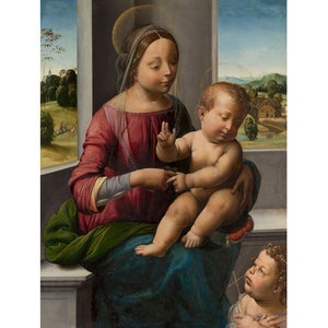 Madonna and Child | Otto van Veen | 1595 Renaissance Biblical Poster Print