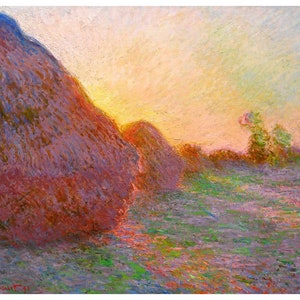 Meules | Claude Monet | 1901 Monet Impressionist Painting Print