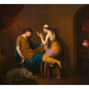 The Corinthian Maid | Joseph Wright | 1784 Greek Mythology Print