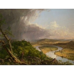 Der Oxbow | Thomas Cole | 1836 Amerikanische Malerei Print