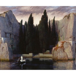 Insel der Toten | Arnold Böcklin | 1883 Deutsche Grafik