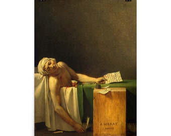 Death of Marat french La Mort De Marat 1793 Painting by - Etsy