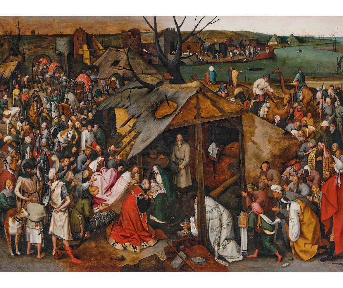 Adoración de los Reyes Magos / Pieter Brueghel el Joven / 1590 Belén  Renacentista Grabado - Etsy México, image size:1173x985