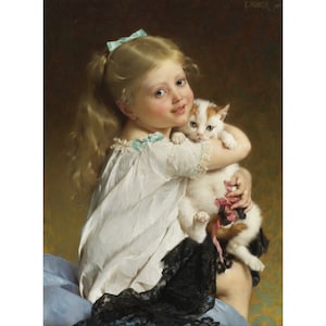 Her Best Friend | Emile Munier | 1882 Nursery Painting Print