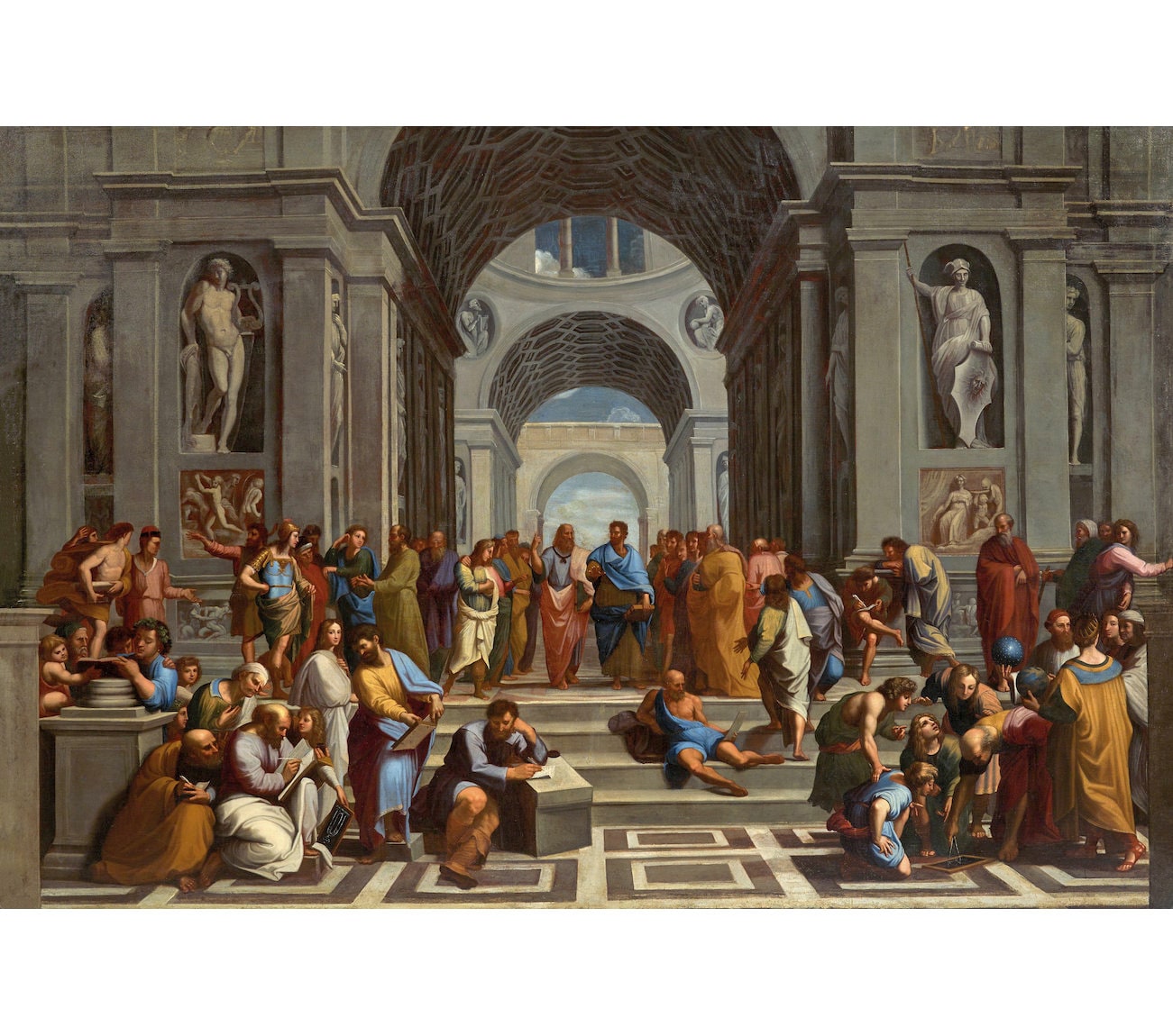 School van Athene | Raphael Volger | Renaissance Griekse geschiedenis  afdrukken - Etsy België, image size:1301x1150