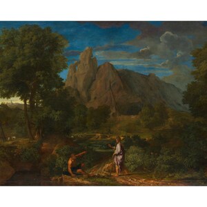 Mercury and Battus | Francisque Millet | 1668 Renaissance Greek Mythology Poster Print