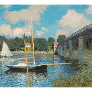 The Bridge at Argenteuil | Claude Monet | 1874 Impressionism Poster Print