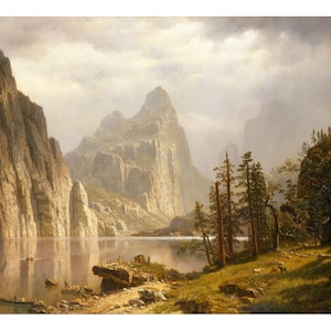 Merced River, Yosemite Valley | Albert Bierstadt | 1866 California National Park Painting Print