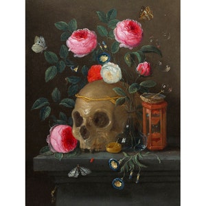 Vanitas Still Life | Jan van Kessel the Elder | 1670 Memento Mori Print