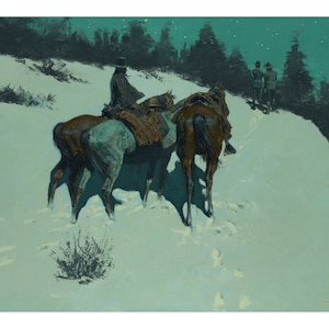 A Reconnaissance | Frederic Remington | 1902 Wild West Painting Poster Print