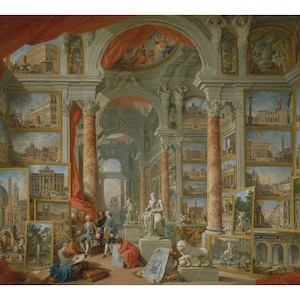 Modern Rome | Giovanni Paolo Panini | 1757 Classical Rome Painting Print