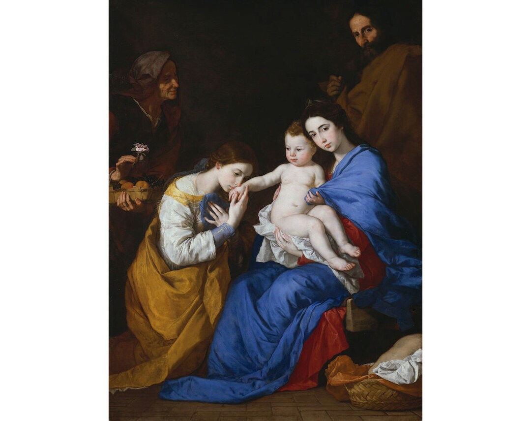 The Holy Family Jusepe De Ribera 1648 Gospel Biblical Poster Print - Etsy