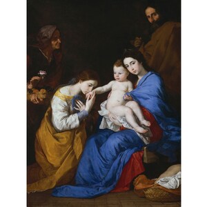 The Holy Family | Jusepe de Ribera | 1648 Gospel Biblical Poster Print