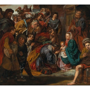 The Adoration of the Magi | Dirck van Hoogstraten | 1630 Nativity Biblical Poster Print