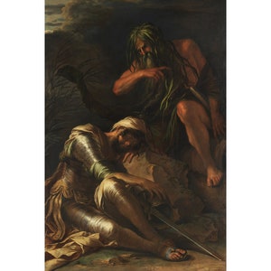 The Dream of Aeneas | Salvator Rosa | 1665 Renaissance Greek Mythology Poster Print