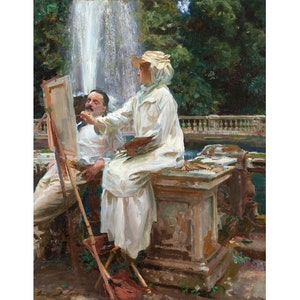 ジョン・シンガー・サージェント、ヴィラ・ファルコニエーリ、フラスカーティ John Singer Sargent,the Fountain, Villa Torlonia, Frascati