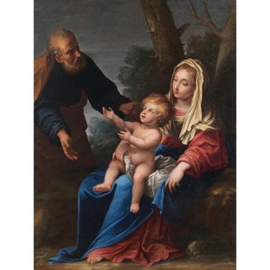 The Holy Family | Italian Art | Renaissance Gospel Biblical Poster Print