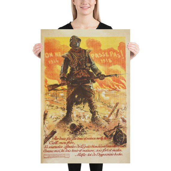 "I Am A War Hen!" Vintage French WWI Poster (1917) - 16x24 Inch Reproduction