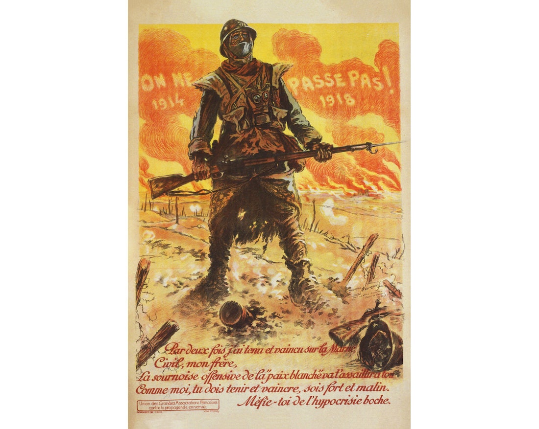 ★１９１８年＊アメリカ軍＊ヨーロッパ・西部戦線＊フランス刺繍入り絵葉書（実物） 03b24ac3-fab8-465a-80c9-