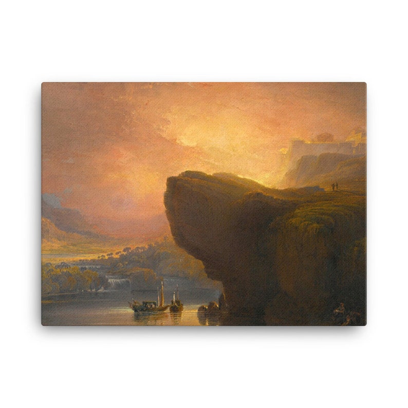 John Martin 1851 Spiritual Canvas Print The City of God and the Waters of Life