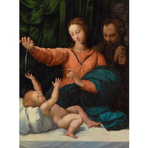 The Holy Family | Raphael | 1510 Renaissance Gospel Biblical Poster Print