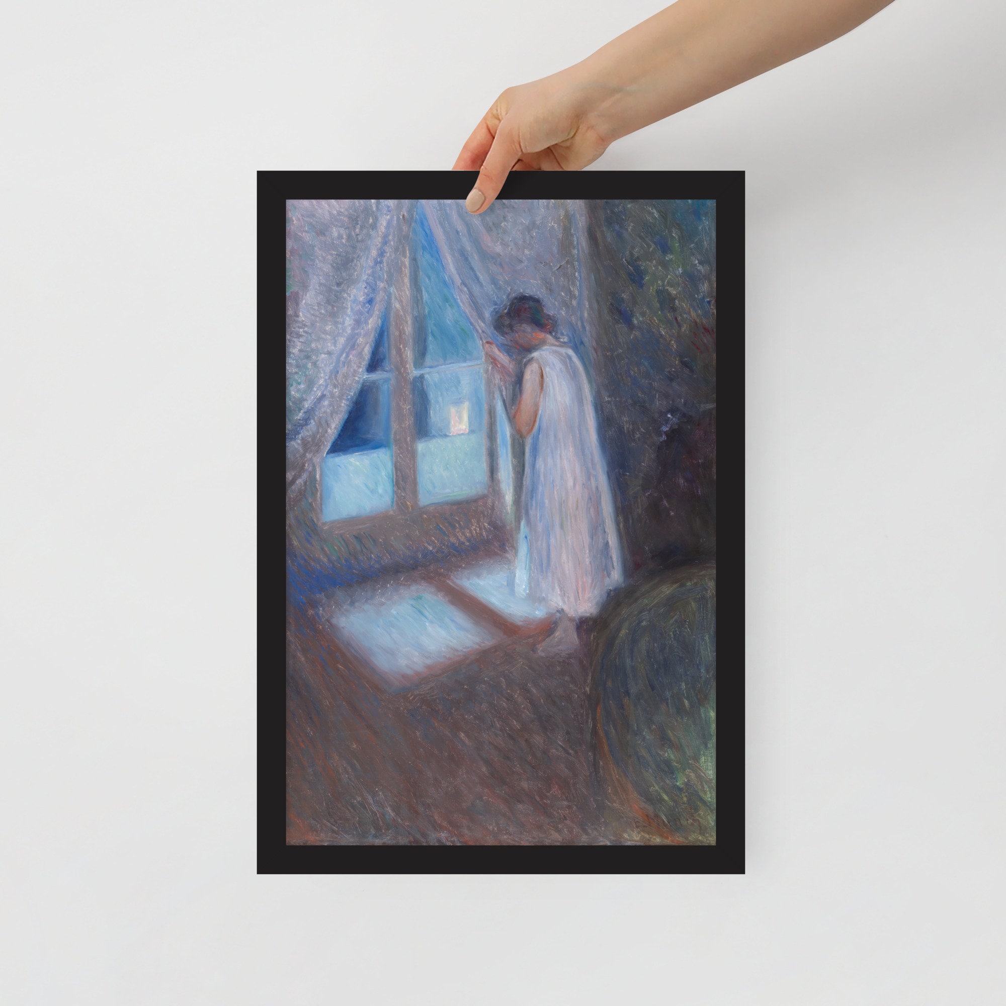 窓辺の少女 | エドヴァルド・ムンク | 1893 表現主義絵画版画