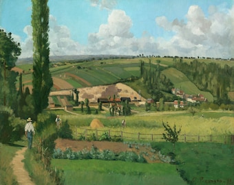 レ・パティ、ポントワーズの風景 |カミーユ・ピサロ | 1868 年フランス