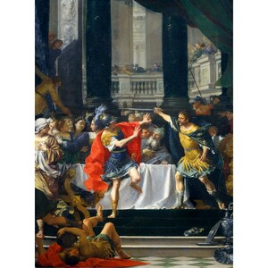 Alexander the Great Threatened by His Father | Donato Creti | 1705 Greek History Poster Print