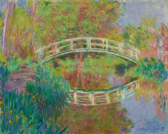 ジヴェルニーの日本橋 | クロード・モネ | 1895 年 印象派 モネ 絵画