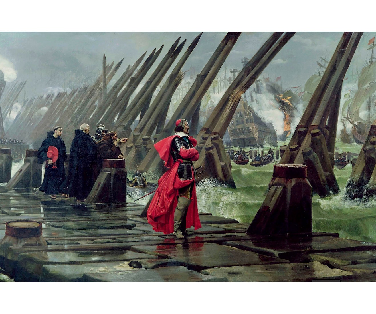 Cardinal Richelieu at the Siege of La Rochelle | Henri Paul Motte