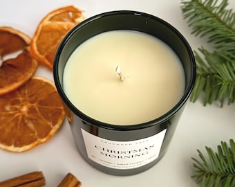 Christmas Holiday & Winter Scented Natural Eco-Friendly Candle Clean-Burning Soy Wax