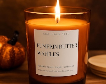 Fall Autumn Scented Natural Eco-Friendly Candle Clean-Burning Soy Wax