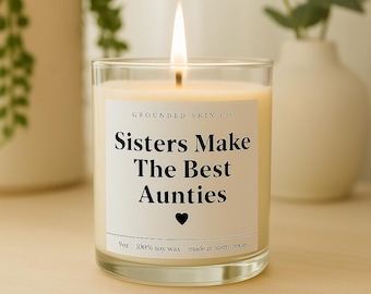 Pregnancy Announcement Gift Candle | Auntie, Uncle, Grandma, Grandpa, Daddy, Grandparents Gift | Gender Reveal Keepsake