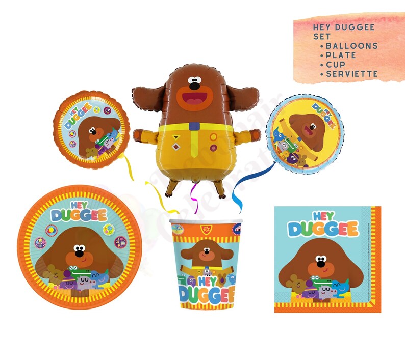 8 Pcs Hey Duggee Plate Hey Duggee Party Decor Hey Duggee Etsy UK
