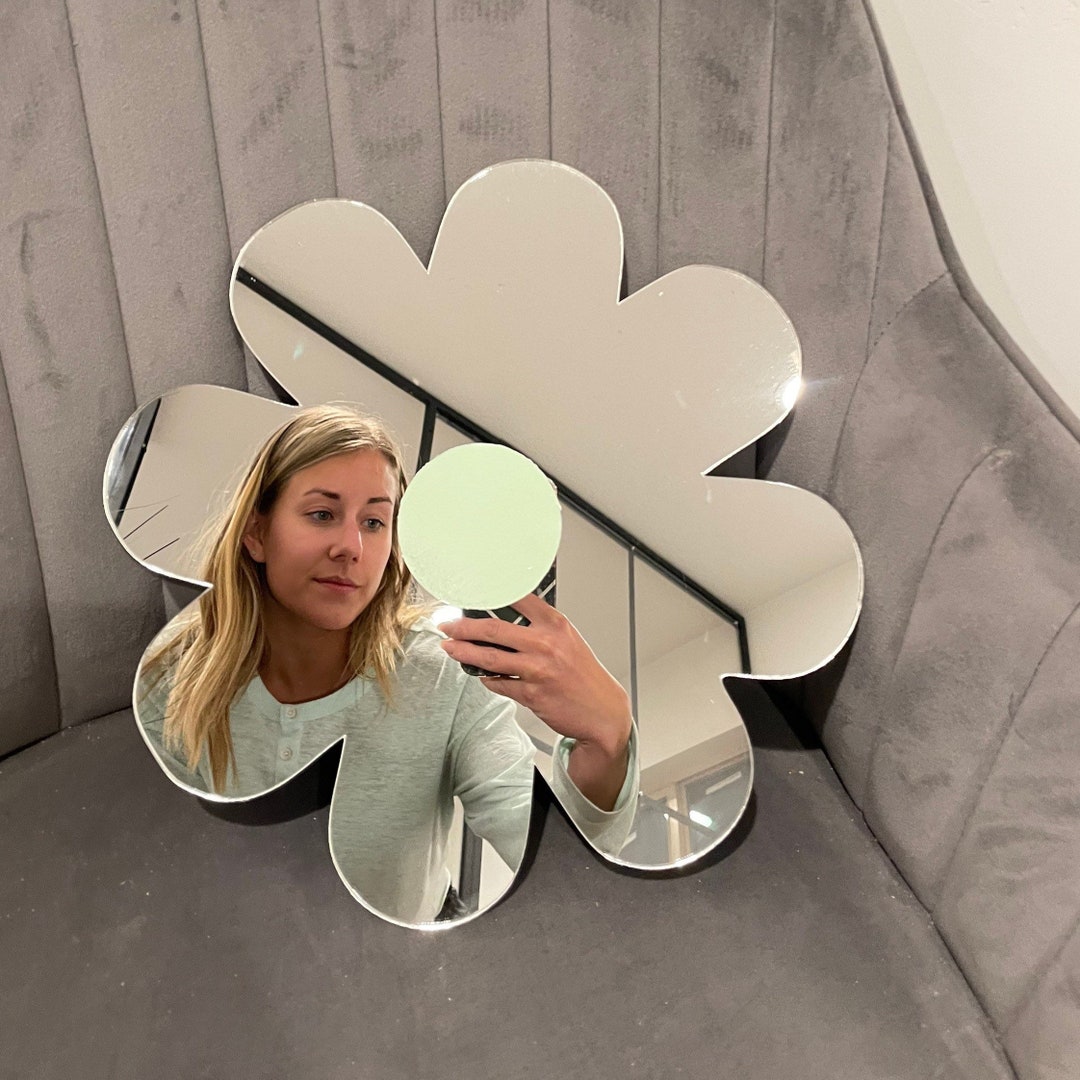 Flower Shaped Mirror Flower Wall Art Mirror Flower Child Etsy