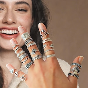 Hippie rings set top