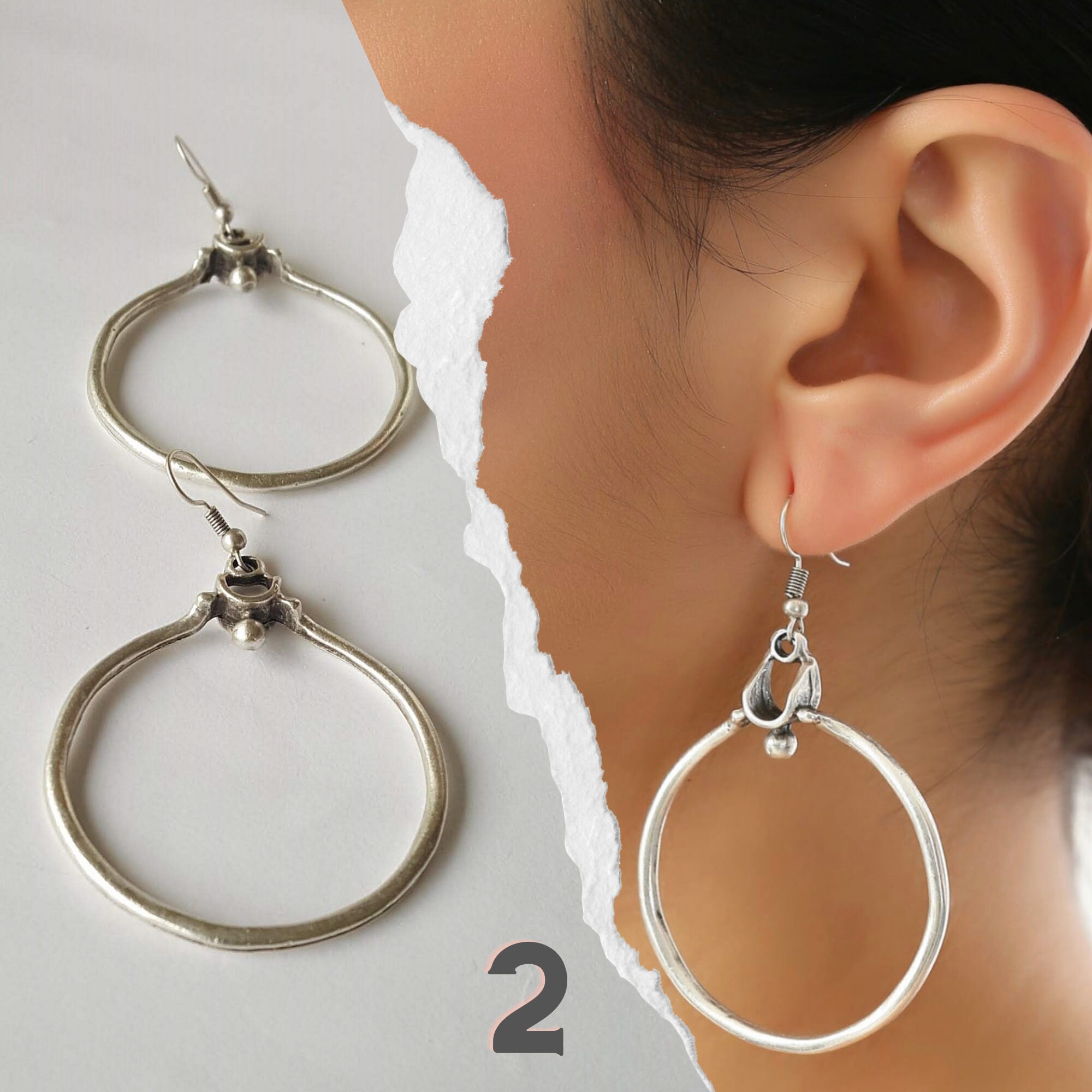  White Big Boobs Bottom Hot Sexy Earrings Dangle Hoop Jewelry  Drop Circle: Clothing, Shoes & Jewelry