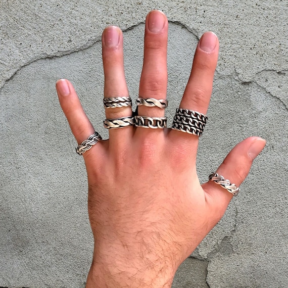 Buyr.com | Rings | Emporio Armani Men's Stainless Steel Ring (Model:  EGS2846040),Silver